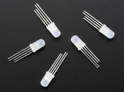 NeoPixel Diffused 5mm Through-Hole LED - 5 Pack