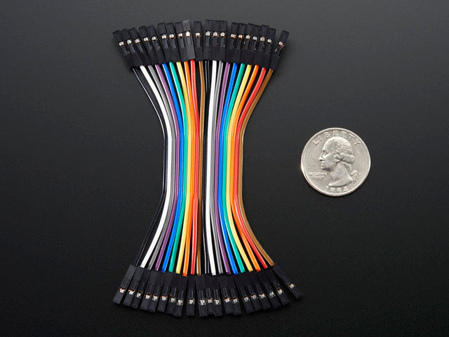 Premium Female/Female Jumper Wires - 20 x 3" (75mm)