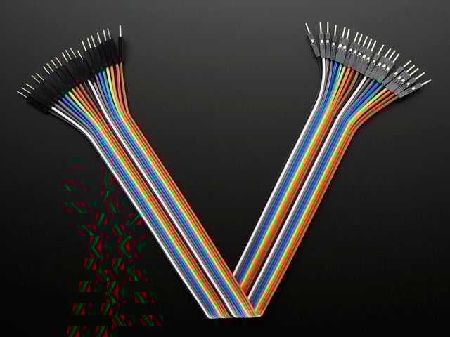 Premium Male/Male Jumper Wires - 20 x 12" (300mm)