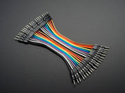 Premium Male/Male Jumper Wires - 20 x 3" (75mm)