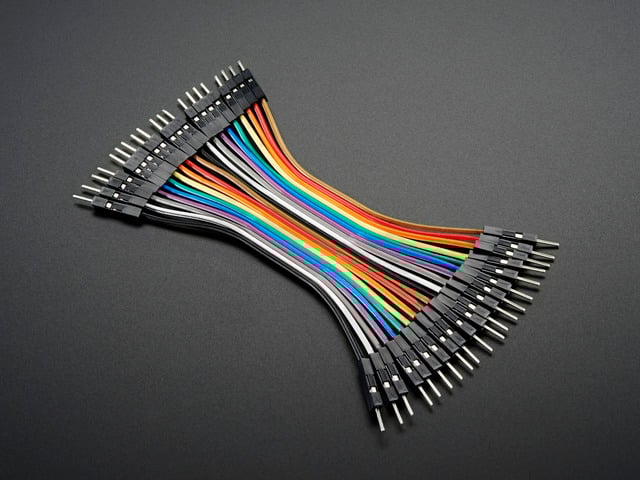 Premium Male/Male Jumper Wires - 20 x 3" (75mm)