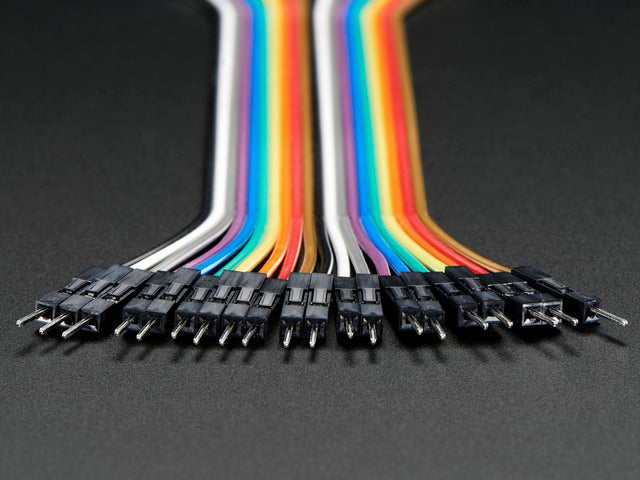 Premium Male/Male Jumper Wires - 20 x 6" (150mm)