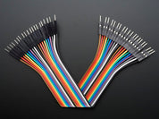 Premium Male/Male Jumper Wires - 20 x 6" (150mm)