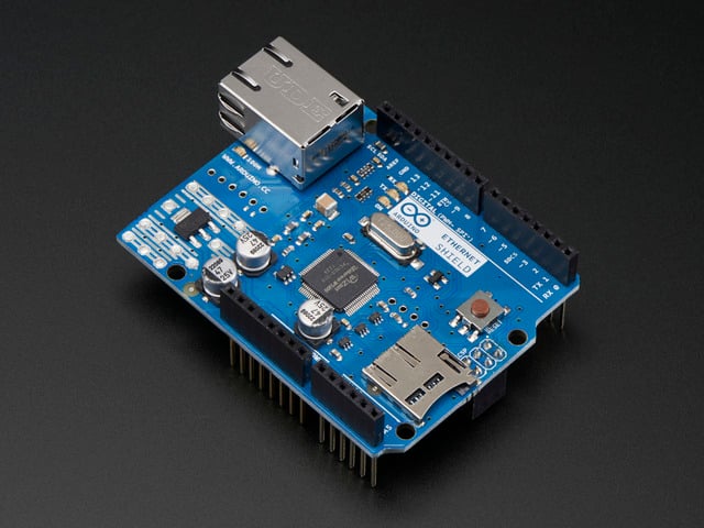 Arduino Ethernet shield R3 with micro SD connector - Assembled
