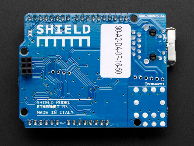 Arduino Ethernet shield R3 with micro SD connector - Assembled