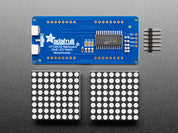 16x8 1.2" LED Matrix + Backpack - Ultra Bright Round Red LEDs