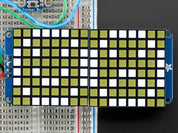 16x8 1.2" LED Matrix + Backpack - Ultra Bright Square White LEDs