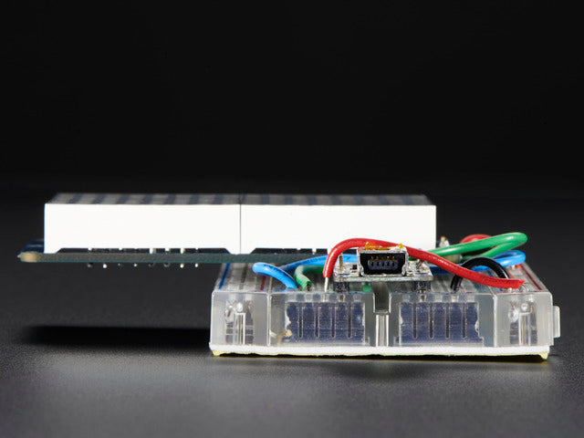 16x8 1.2" LED Matrix + Backpack - Ultra Bright Square White LEDs