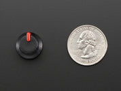 Potentiometer Knob - Soft Touch T18 - Red