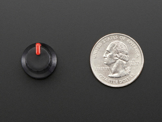 Potentiometer Knob - Soft Touch T18 - Red