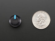 Potentiometer Knob - Soft Touch T18 - Blue