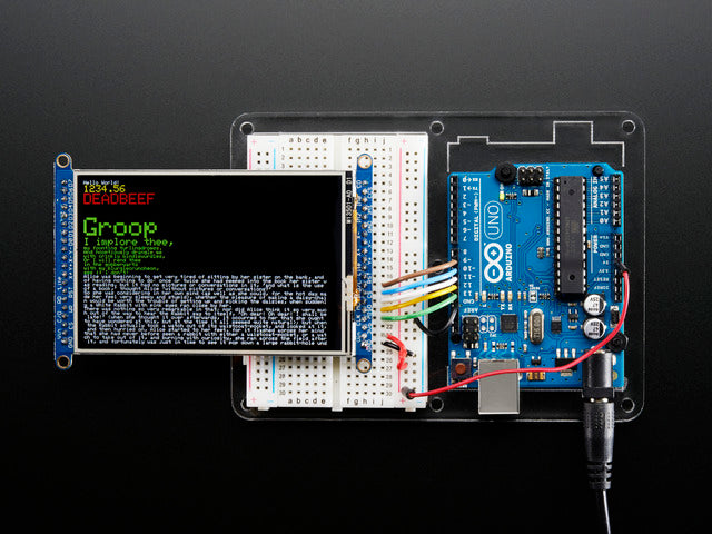 3.5" TFT 320x480 + Touchscreen Breakout Board w/MicroSD Socket
