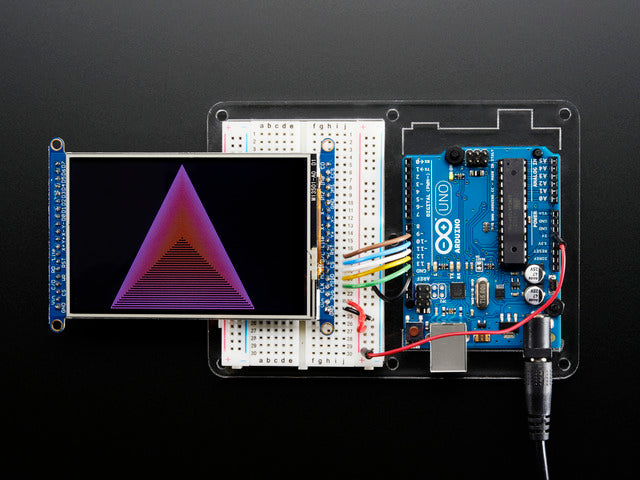 3.5" TFT 320x480 + Touchscreen Breakout Board w/MicroSD Socket