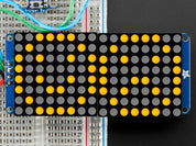 16x8 1.2" LED Matrix + Backpack-Ultra Bright Round Orange LEDs