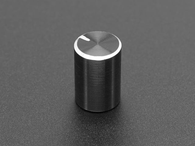 Slim Metal Potentiometer Knob - 10mm Diameter x 15mm - T18