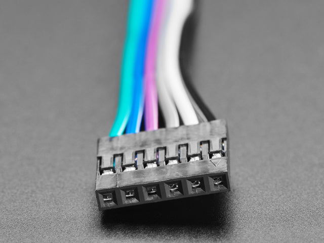 6-conductor 0.1" socket-socket cable