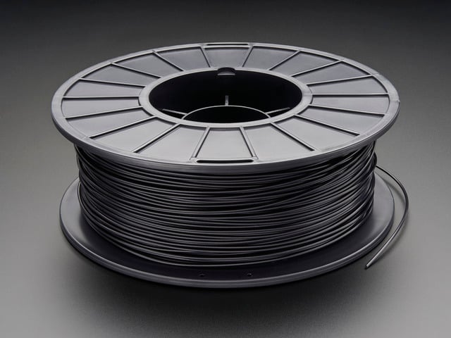 PLA Filament for 3D Printers - 1.75mm Diameter - Black - 1KG