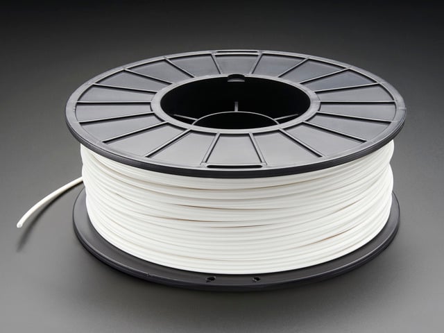 ABS Filament for 3D Printers - 3mm Diameter - White - 1KG