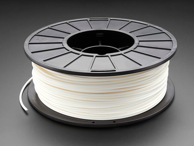 PLA Filament for 3D Printers - 3mm Diameter - White - 1KG
