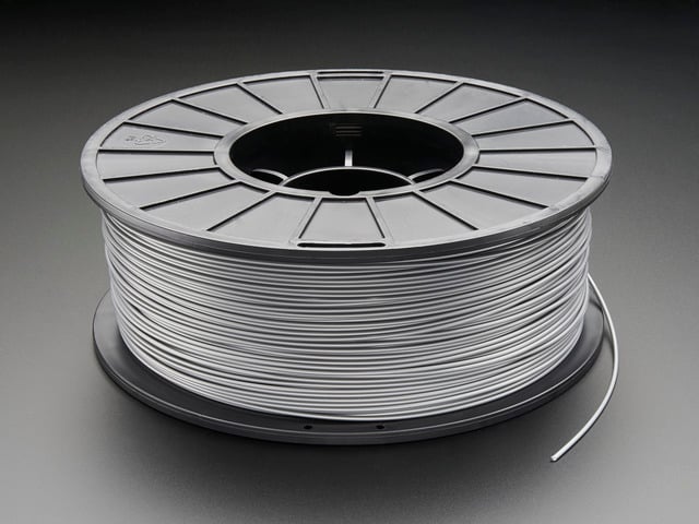 ABS Filament for 3D Printers - 1.75mm Diameter - Silver - 1KG