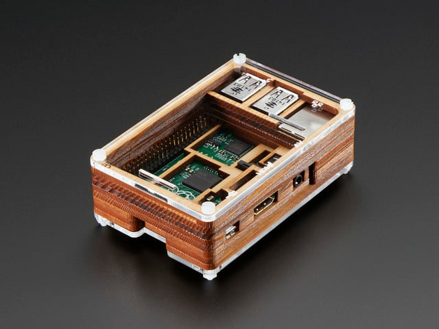 Timber Pibow - Enclosure for Raspberry Pi Model B+ Computers