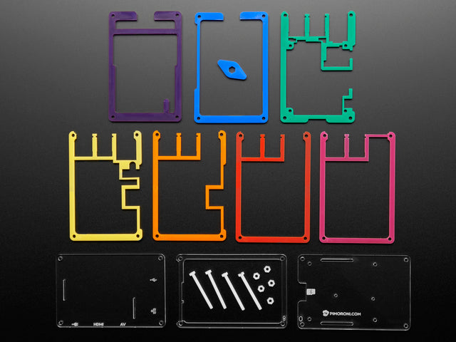 Rainbow Pibow - Enclosure for Raspberry Pi 2 / Model B+/ Pi 3