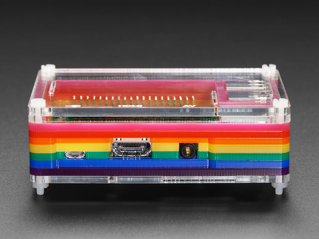 Rainbow Pibow - Enclosure for Raspberry Pi 2 / Model B+/ Pi 3