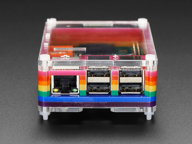 Rainbow Pibow - Enclosure for Raspberry Pi 2 / Model B+/ Pi 3