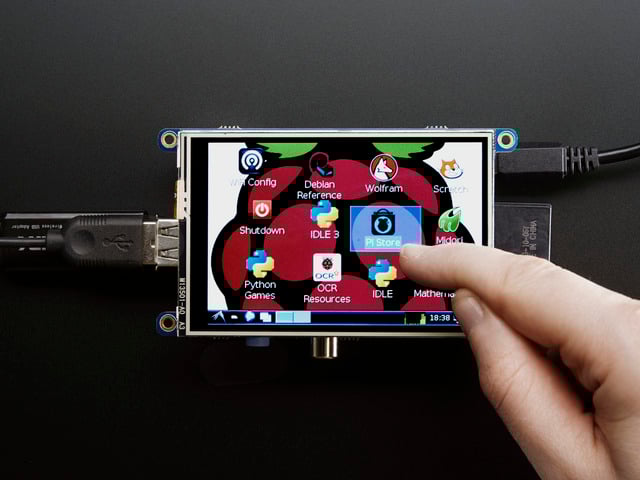 PiTFT - Assembled 480x320 3.5" TFT+Touchscreen for Raspberry Pi