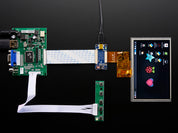 HDMI 4 Pi: 5" Display (w/Touch) 800x480 - HDMI/VGA/NTSC/PAL
