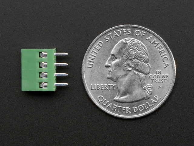 2.54mm/0.1" Pitch Terminal Block - 4-pin