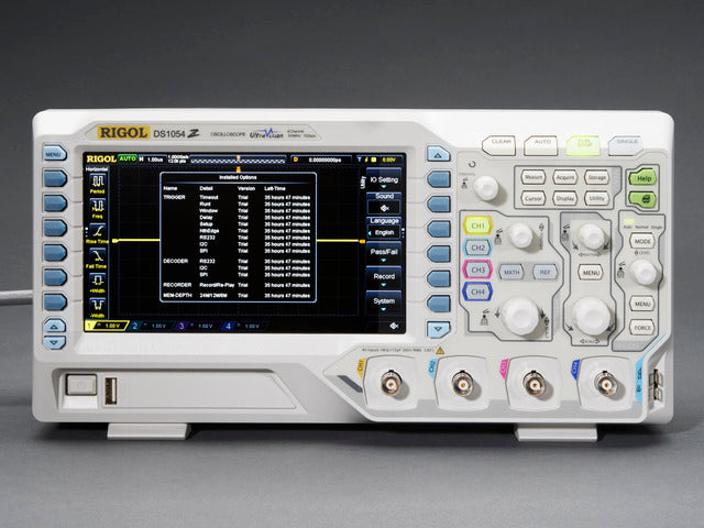 1 GS/s 50 MHz 4-channel Digital Oscilloscope - Rigol DS1054Z