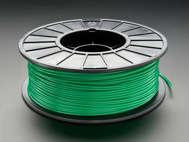 PLA Filament for 3D Printers - 3mm Diameter - Green - 1KG