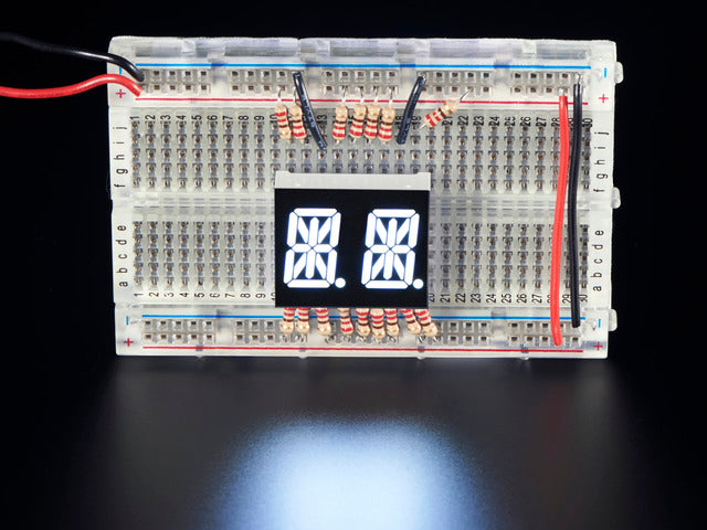 Dual Alphanumeric Display - White 0.54" Digit Height - Pack of 2