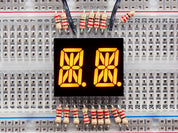 Dual Alphanumeric Display -Yellow 0.54" Digit Height - Pack of 2