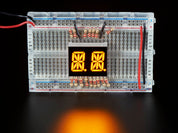 Dual Alphanumeric Display -Yellow 0.54" Digit Height - Pack of 2