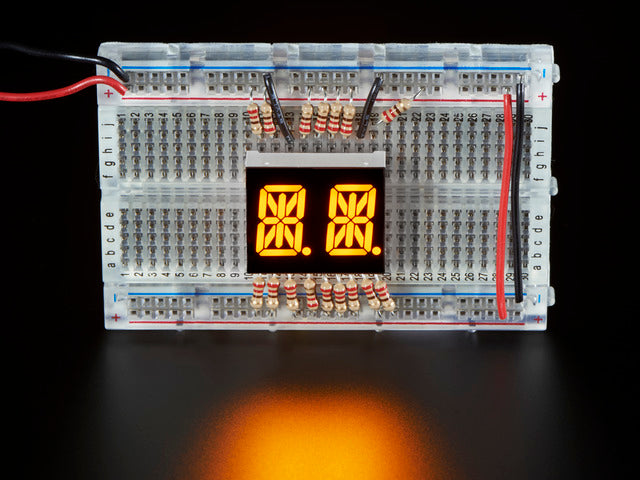 Dual Alphanumeric Display -Yellow 0.54" Digit Height - Pack of 2
