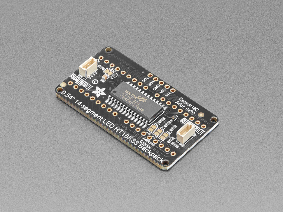 Quad Alphanumeric Display - White 0.54" Digits w/ I2C Backpack