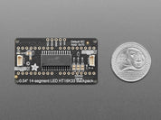 Quad Alphanumeric Display - Yellow 0.54" Digits w/ I2C Backpack
