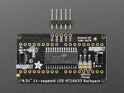 Quad Alphanumeric Display - Pure Green 0.54" Digits w/ Backpack