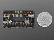 Quad Alphanumeric Display - Pure Green 0.54" Digits w/ Backpack