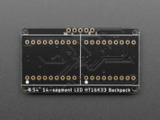 Quad Alphanumeric Display - Pure Green 0.54" Digits w/ Backpack