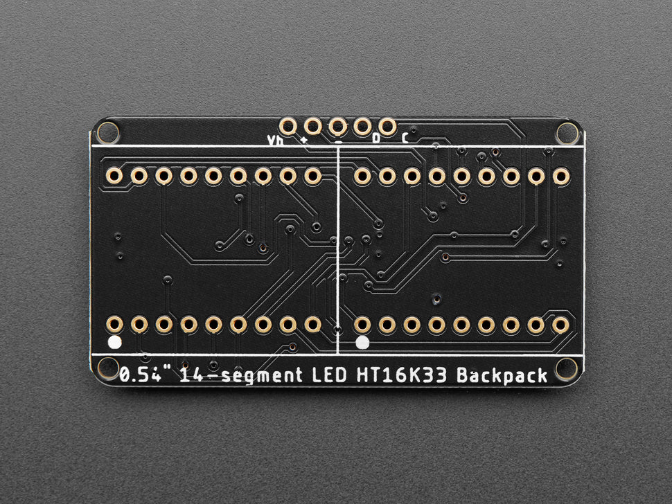 Quad Alphanumeric Display - Pure Green 0.54" Digits w/ Backpack