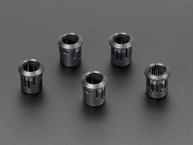 10mm Plastic Bevel LED Holder - Pack of 5