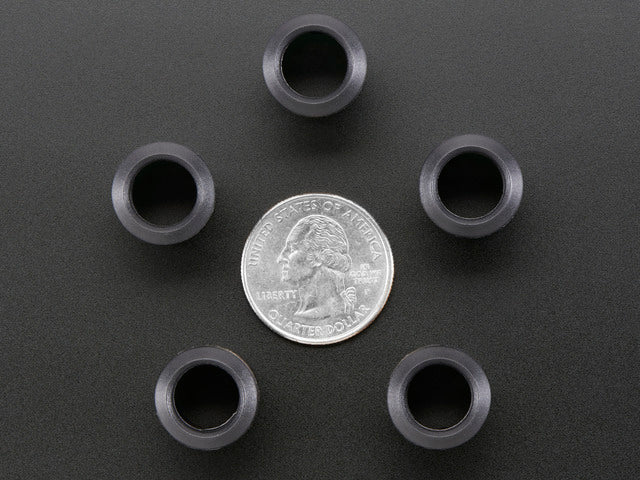 10mm Plastic Bevel LED Holder - Pack of 5
