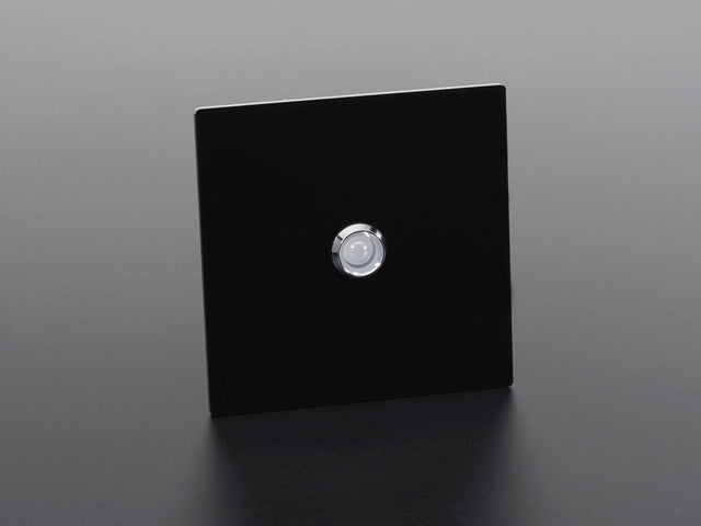 8mm Chromed Metal Wide Bevel LED Holder - Pack of 5