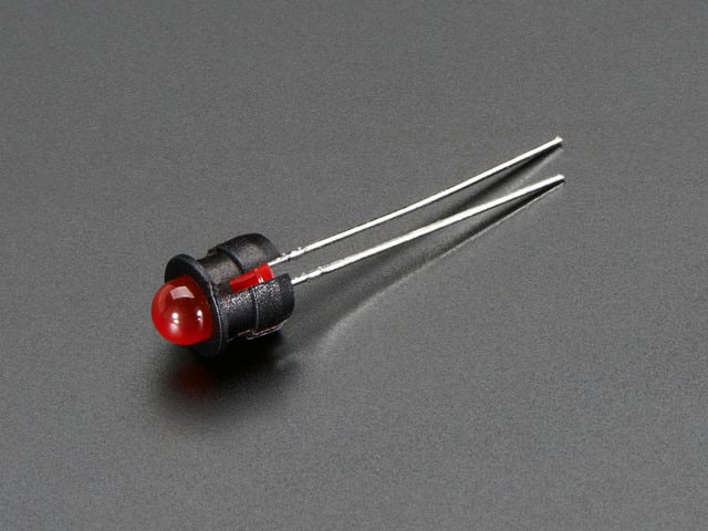 5mm Plastic Flat LED Holder - Pack of 5