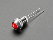 5mm Chromed Metal Narrow Bevel LED Holder - Pack of 5
