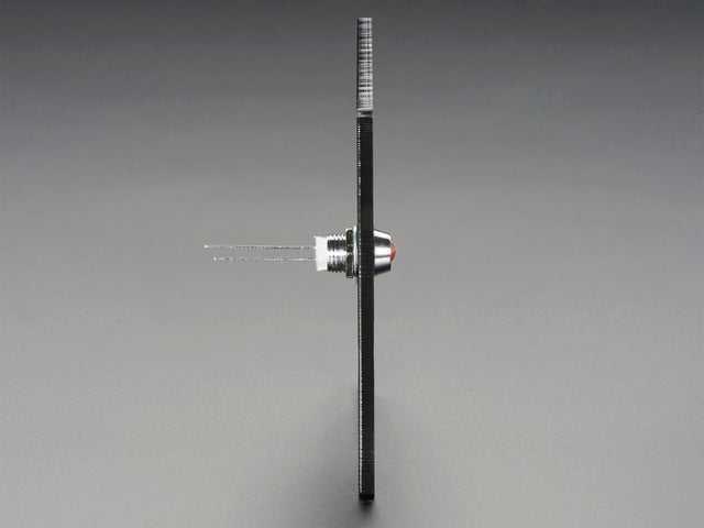 5mm Chromed Metal Narrow Bevel LED Holder - Pack of 5