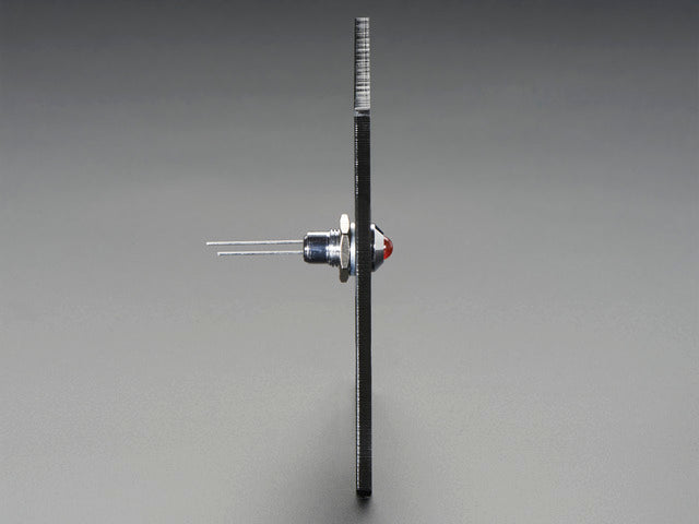 5mm Chromed Metal Wide Convex Bevel LED Holder - Pack of 5